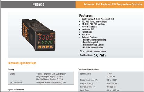 Selec PID500 PID On Off Digital Temperature Controller At Rs 1490 In