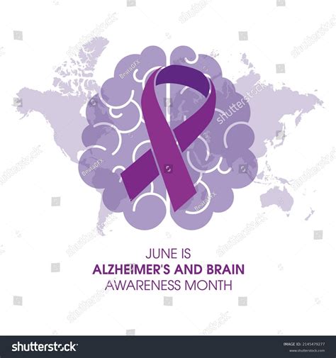 June Is Alzheimers And Brain Awareness Month Royalty Free Stock