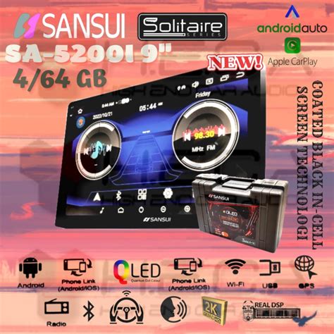 Jual Sansui Solitaire Gb Android Inch Sa I Head Unit Tape