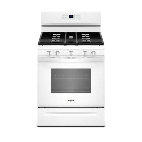 Whirlpool 5-Burner Freestanding 5-cu ft Self-cleaning Convection Gas ...