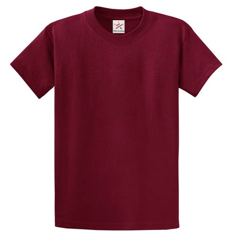 Star And Stripes Plain Burgundy T Shirt 100 Rich Soft Organic Cotton