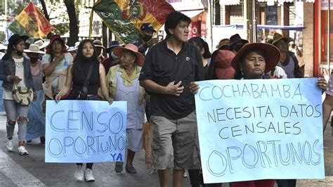 Organizaciones Se Movilizan En El Centro De Bolivia Para Pedir Censo En