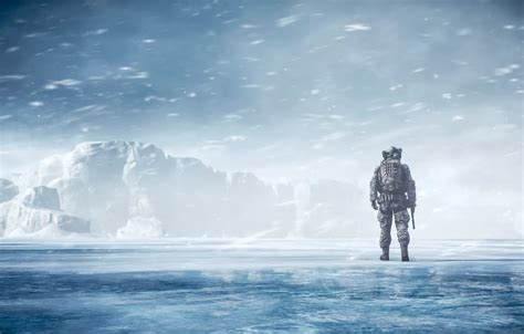 Wallpaper Winter Landscape Soldiers Battlefield 4 Images For Desktop