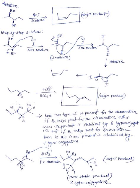 Solved Complete The Following Reactions By Drawing The Expected Major