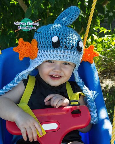 Ravelry Pokemon Mudkip Earflaps Hat Pattern By Sissy Johnson