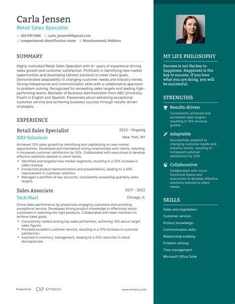 3 Successful Retail Sales Specialist Resume Examples And Writing Tips