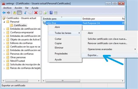 Exportar Un Certificado Digital Con Clave Privada Marcada Como No