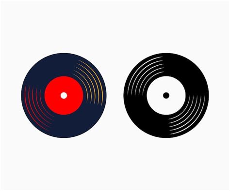 Plantilla De Vector De Icono De Disco De Vinilo Dise O De Icono De