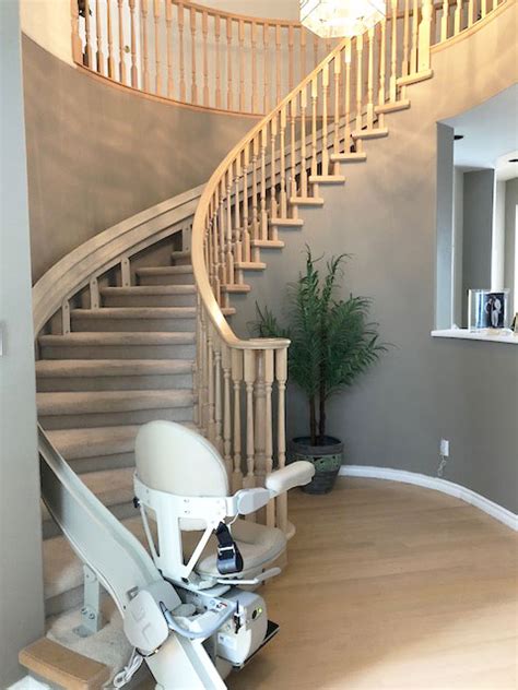 Curved Stair Lift Installation in Coquitlam - HME Accessibility