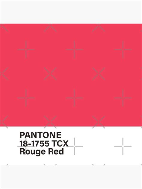 Pantone Tcx Rouge Red Canvas Print For Sale By Princessmi