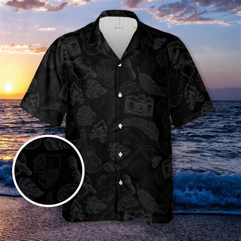 Maka Waikiki Nightlife, 75th Ranger Regiment DUI Skull Hawaiian Shirt by Aloha Ranger