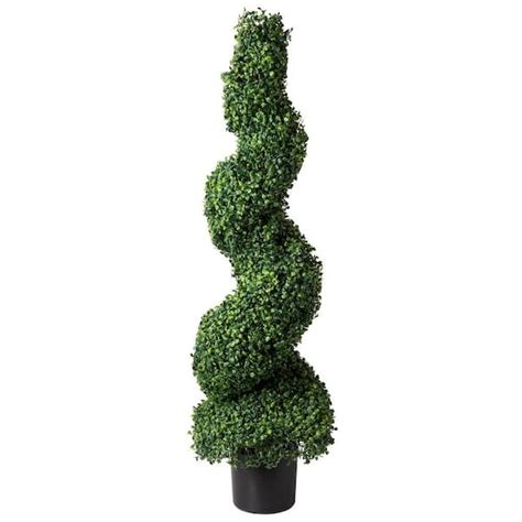 Romano 4 Ft Artificial Boxwood Spiral Topiary Tree 50 10002 R The