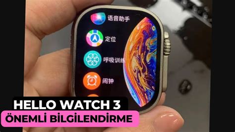 Bu Videoyu İzlemeden Hello Watch 3 ALMA YouTube