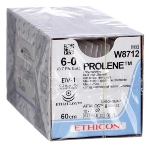 Buy Ethicon Prolene W8712 6 0 Non Absorbable BV 1 Suture 60cm Online