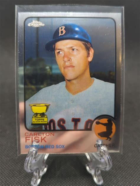 Carlton Fisk 2017 Topps Chrome All Rookie Cup TARC 2 Boston Red Sox