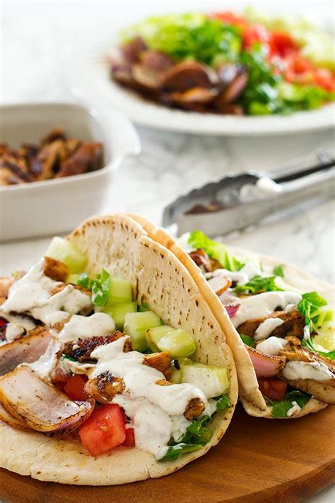 Chicken Shawarma With Yogurt Sauce