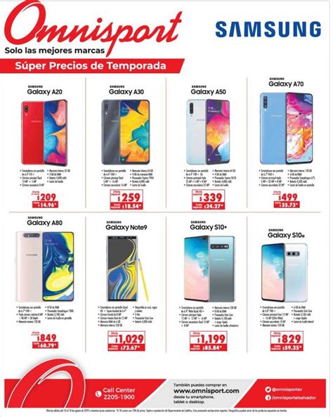 Ofertas De Celulares Samsung En Omnisport Agosto Tuofertasv