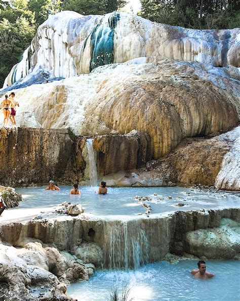 Bagni di San Filippo located in the Val d'Orcia of Tuscany