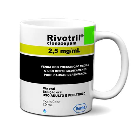 Caneca Engraçada Rivotril Presente Criativo Personalizado Elo7