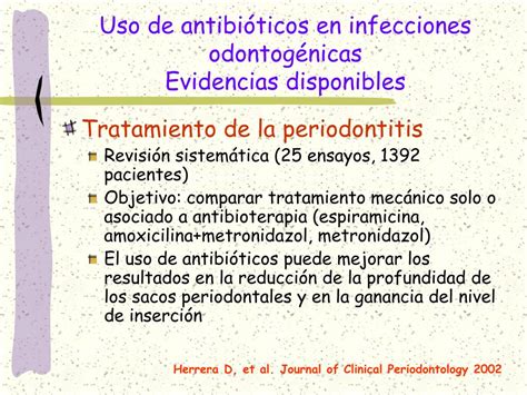 Ppt Uso De Antibi Ticos En La Infecci N Odontog Nica Powerpoint