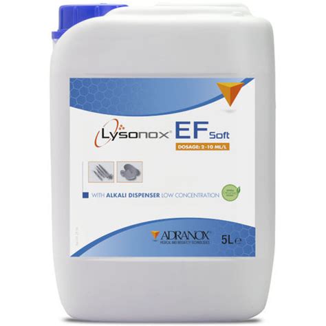 Alkaline Detergent Lysonox EF Soft ADRANOX Liquid 5000 ML