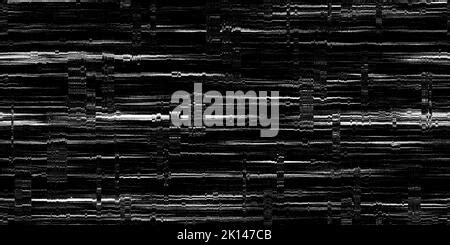 Analog Glitch Vhs Noise White Static Lines Black Stock Photo Alamy