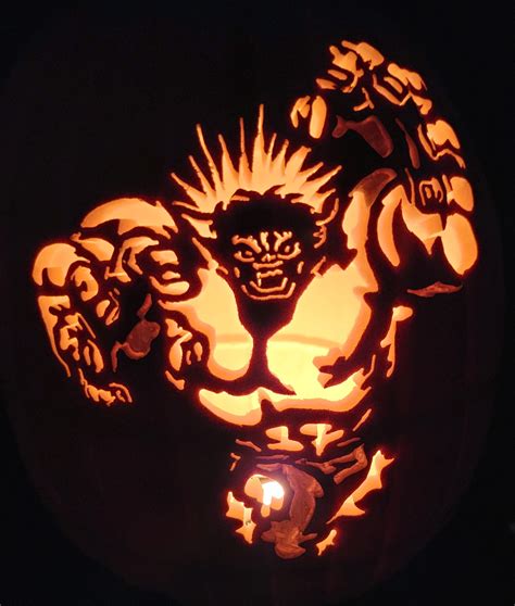 Incredible Hulk Pumpkin Glow