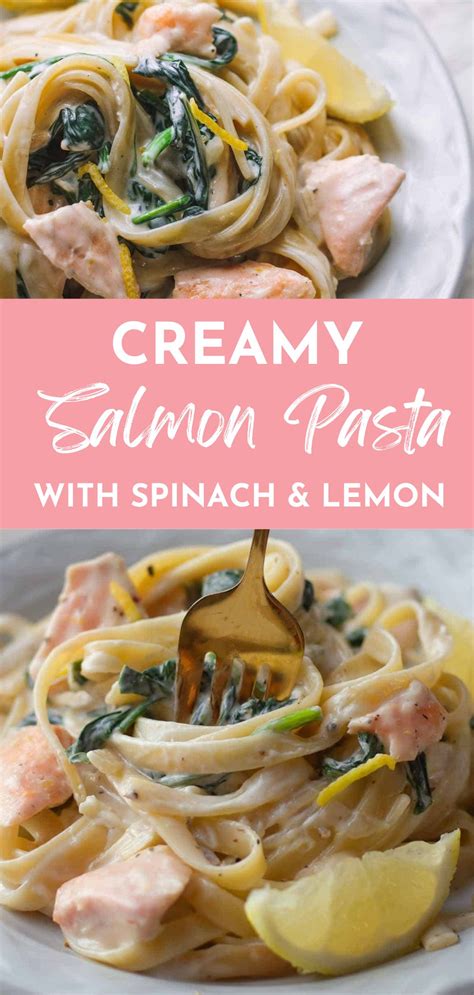 Pasta Al Salmone Creamy Salmon Pasta With Spinach Cinnamonandcoriander