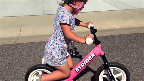 Strider Bikes Rule Addy Loves Her Strider Usa Youtube