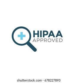 Hipaa Compliance Icon Graphic Approved Stock Vector Royalty Free