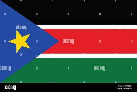 South Sudan Flag Design Stock Vector Image & Art - Alamy