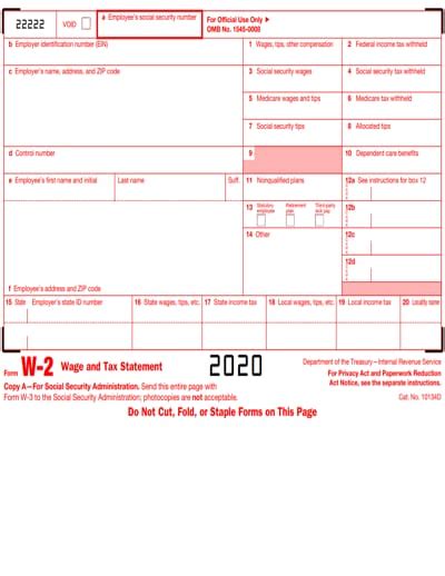 Irs W 2 Form 2025 Free Download