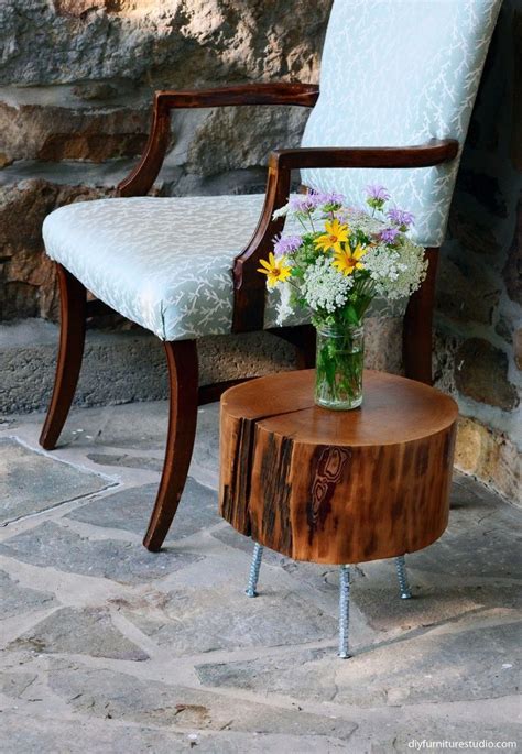 How To Make A Tree Stump Side Table With Diy Legs Artofit