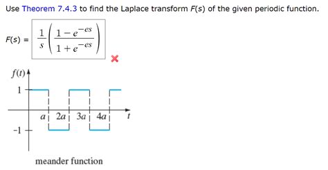 Solved Use Theorem 7 4 3 To Find The Laplace Transform F S Chegg