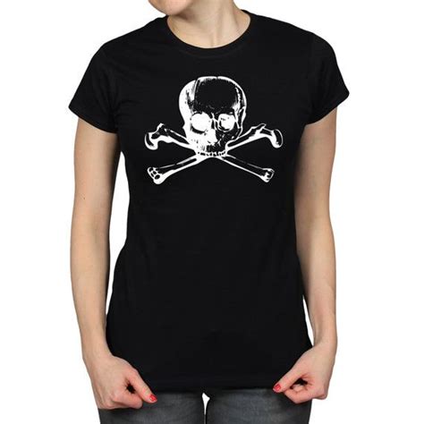 Skull And Crossbones T Shirt Halloween Costume Street Goth