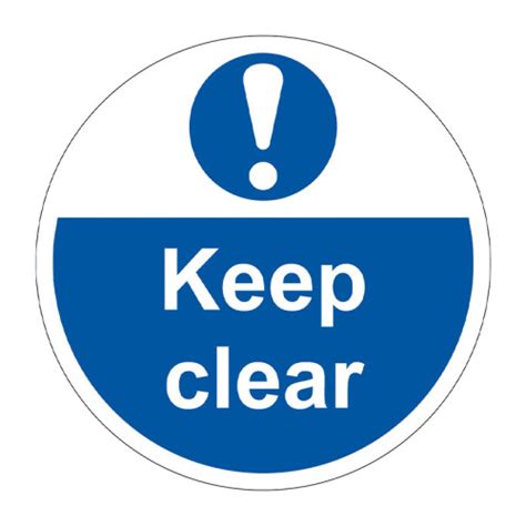 Centurion Keep Clear Floor Graphic 400mm Dia