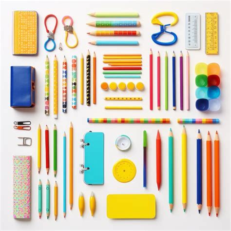 Premium Photo Assortment Of Colorful School Supplies