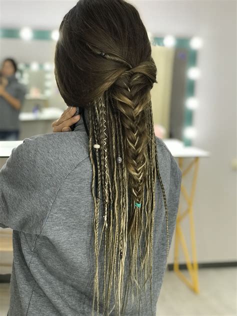 Pin De Shine Soul En Foksas Dreads Synthetic Dreads Rastas Parciales Trensas Con Cabello