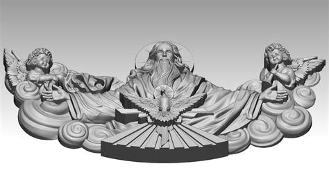 The Triune God Reliefs 3d Model 3d Printable Cgtrader