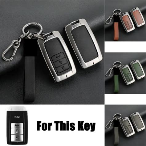 Zinc Alloy Leather Car Smart Key Fob Case Cover For Acura Mdx Rdx Rlx