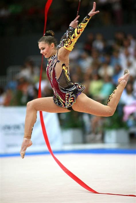 Alina Kabaeva Rus Ribbon Rhythmic Gymnastics Gymnastics Acrobatic