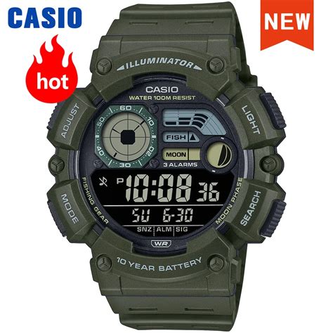 Casio Rel Gio Esportivo Digital Prova D Gua Masculino Conjunto De Rel