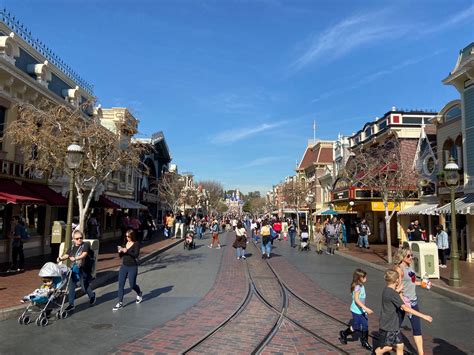 Disneyland Main Street At Night