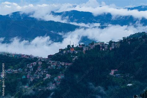 Various Views Of Shimla In Monsoon Stock Photo Adobe Stock