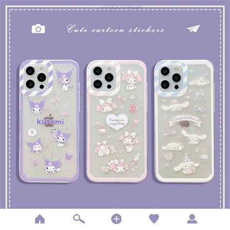 Sanrio Kuromi My Melody Cinnamoroll Cartoon Cell Phone Case For Iphone