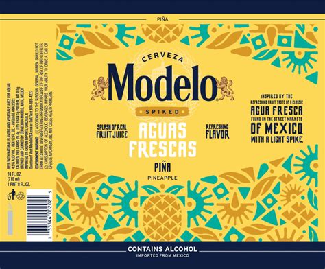 Modelo Spiked Aguas Frescas Pina Flavored Malt Beverage 24 Fl Oz Can