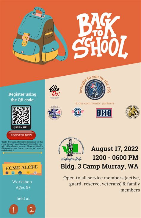Back To School Resource Fair Information Washington State Military