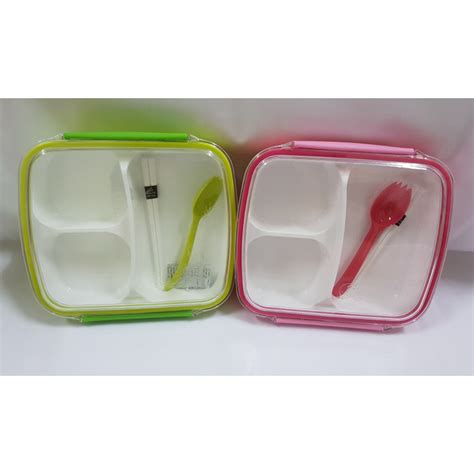 Jual Yooyee Tempat Makan Lunchbox Green Pink Cuci Gudang Shopee