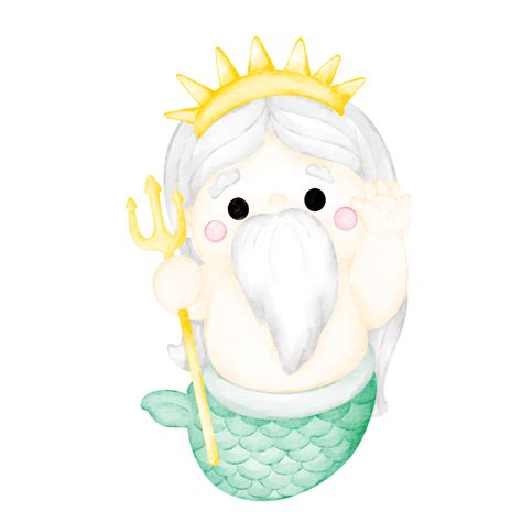 Merman Cartoon Clip Art 23323018 Png