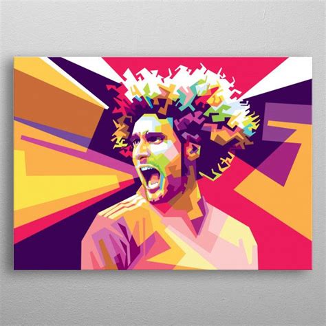 Marouane Fellaini Poster Picture Metal Print Paint By Limada Iqbal